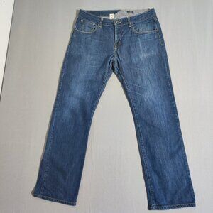 Volcom jeans men's size 34 ink blue Kinkade Classic fit straight leg jeans